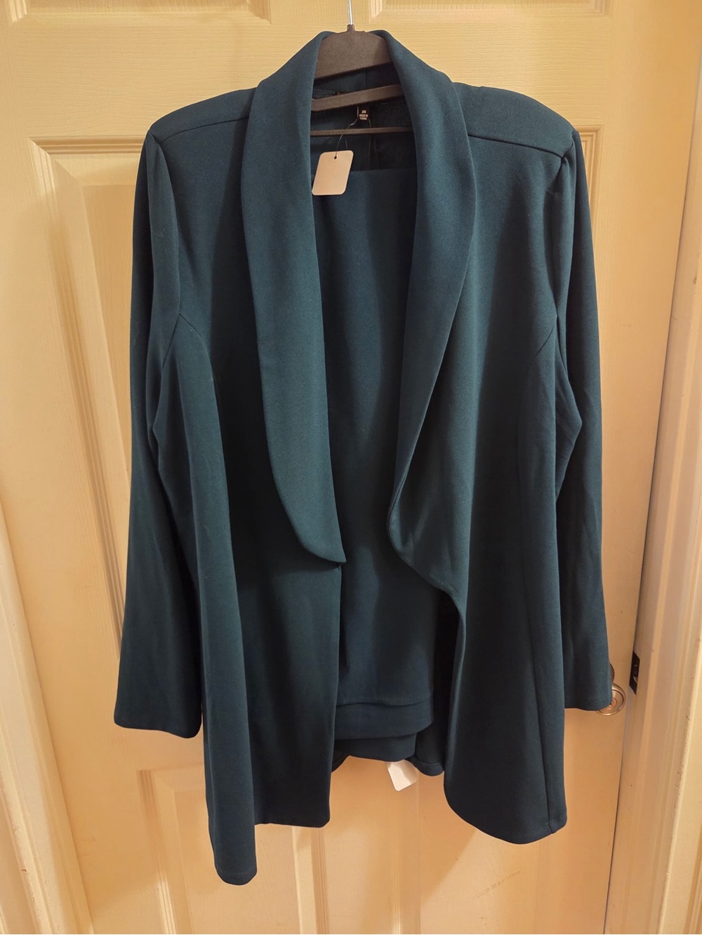 Teal Wide-Leg Pants Suit with Tie-Waist - Picture 8 of 10